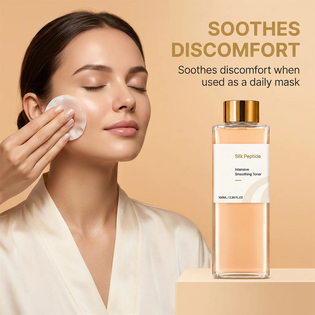 Silk Peptide Intensive Toner Soothe Facial Sensitive Area Effective Moisturizing Revitalize Skin Brighten Face Hydrating Toner