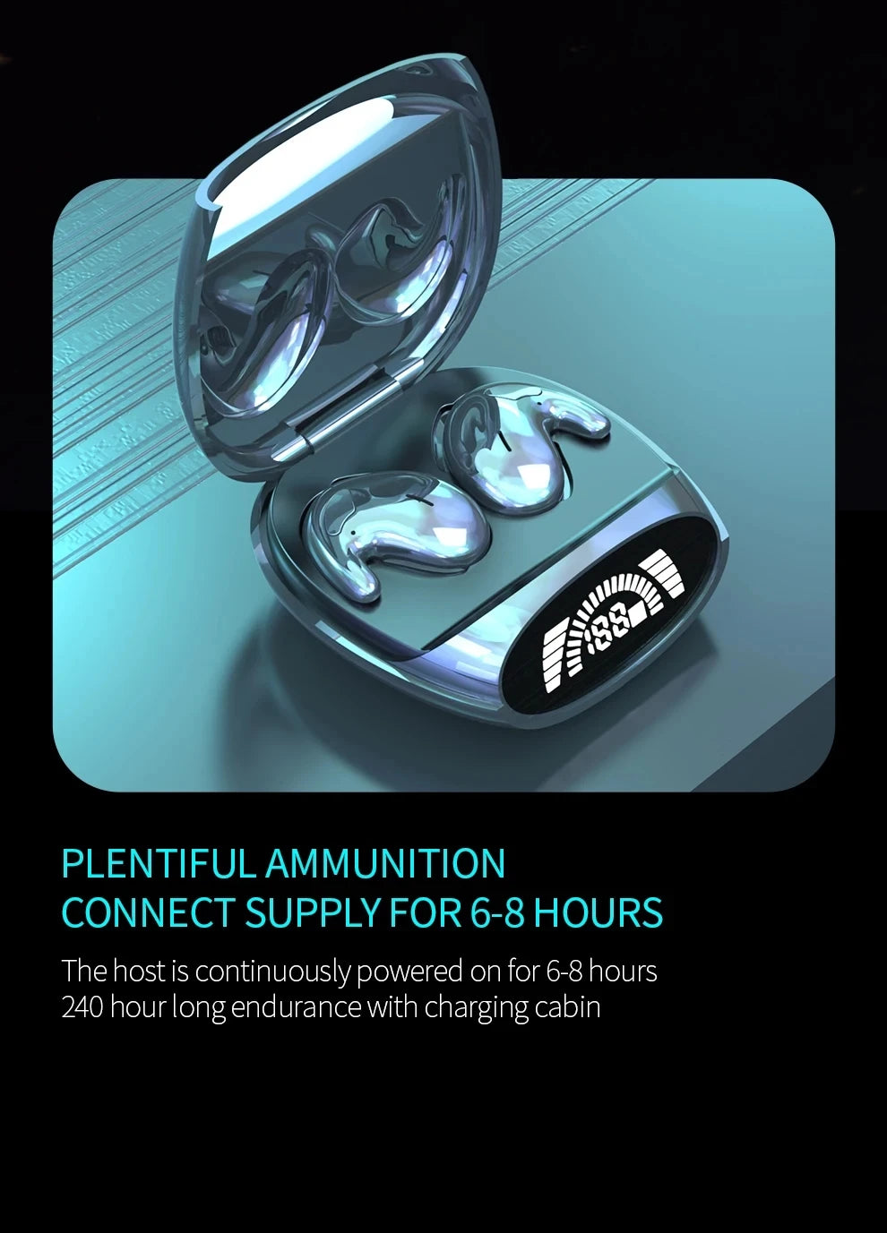 Mini Sleep Invisible Earbuds Tiny Hidden Headphones Bluetooth 5.3 Earphone Noise Cancelling Sports Stereo TWS Wireless Headsets