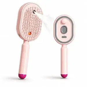 Electric Spray Air Cushion Massage Combs Self-Cleaning Steam Brush Anti-Static Massage Combs for Wet Dry Hair Styling Grooming