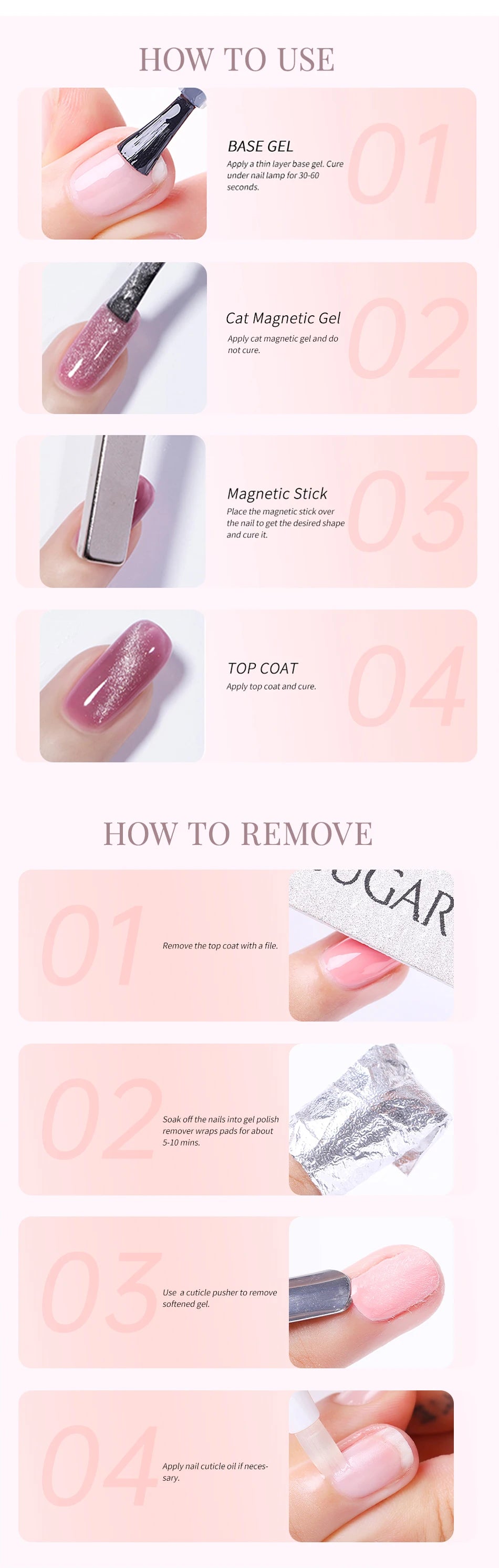 UR SUGAR 15ml Cat Magnetic Gel Jelly Glass Full Coverage Varnis Magnetic Gel Soak Off UV LED Gel Autumn Winter Xmas Manicure