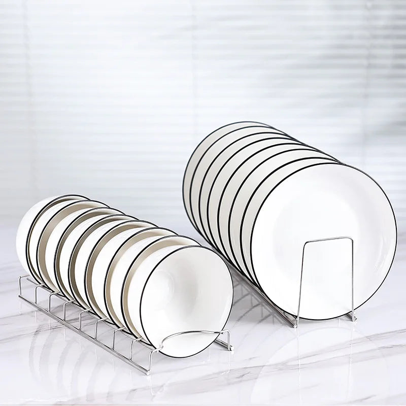 Kitchen Organizer Dish Rack Household Kitchen Drainage Rack Cooking Dish Pan Cover Stand Kitchen Accessories