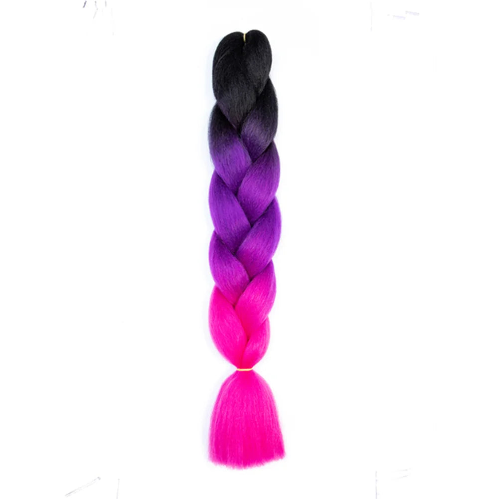24 Inches DIY Jumbo Braiding Hair Synthetic Hair Extensions Afro Ombre Crochet Braid Hair Wholesale For Women