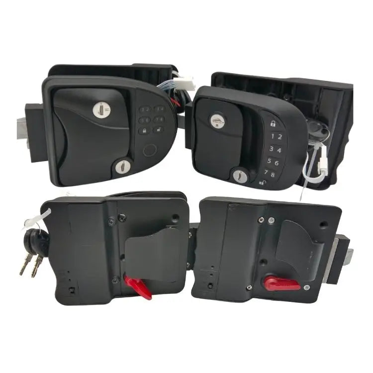 Caravana Accesorios Camping Rv Lock Fingerprint Sensor Caravan Rv Keyless Entry Door Locks Handle Latch Knob Deadbolt Bl