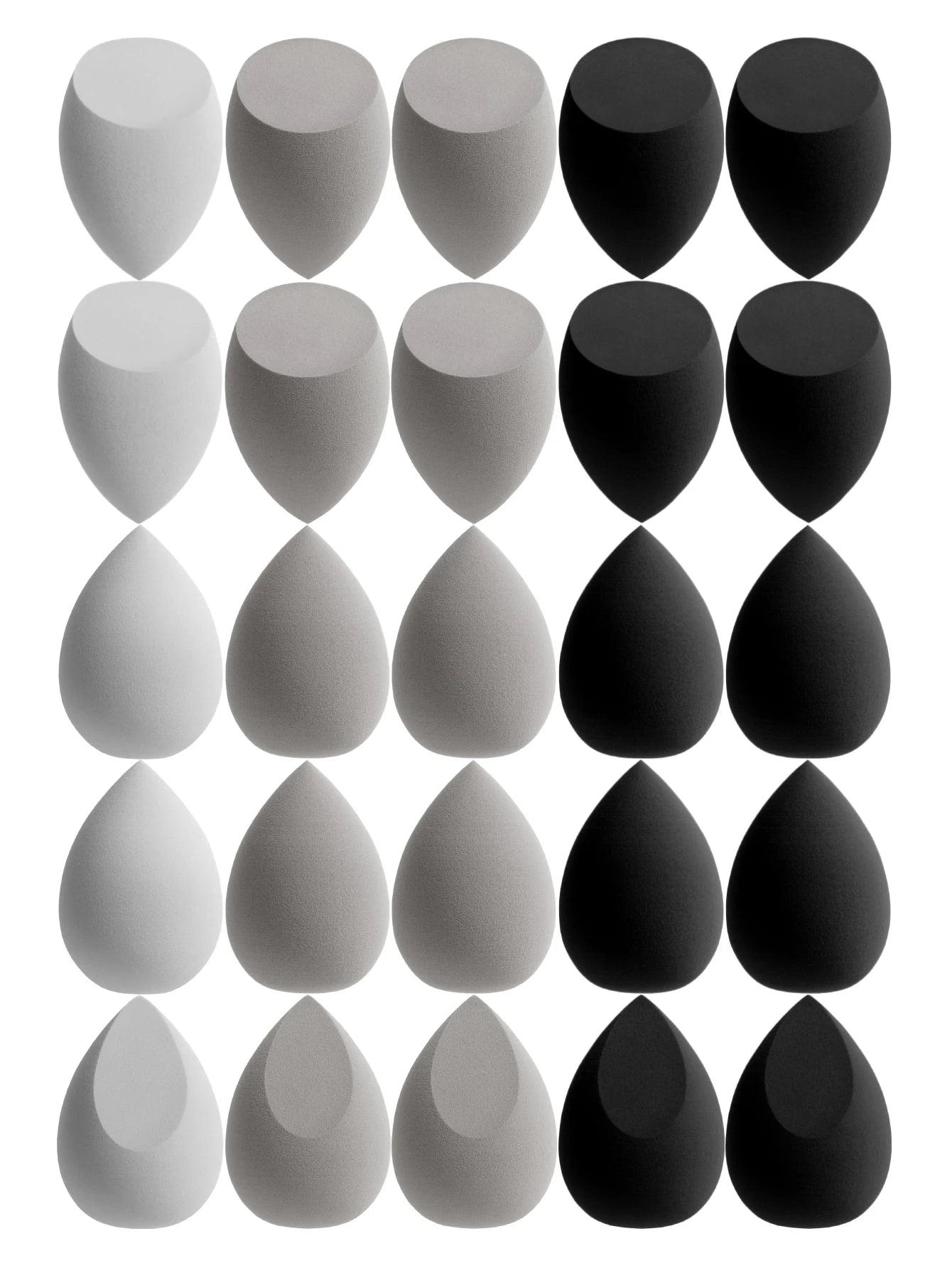 25 Beauty Eggs (Makeup Sponges), Foundation Makeup Mixed Beauty Sponges, Flawless Application for Liquid, Cream and Powder, Multi-Color Makeup