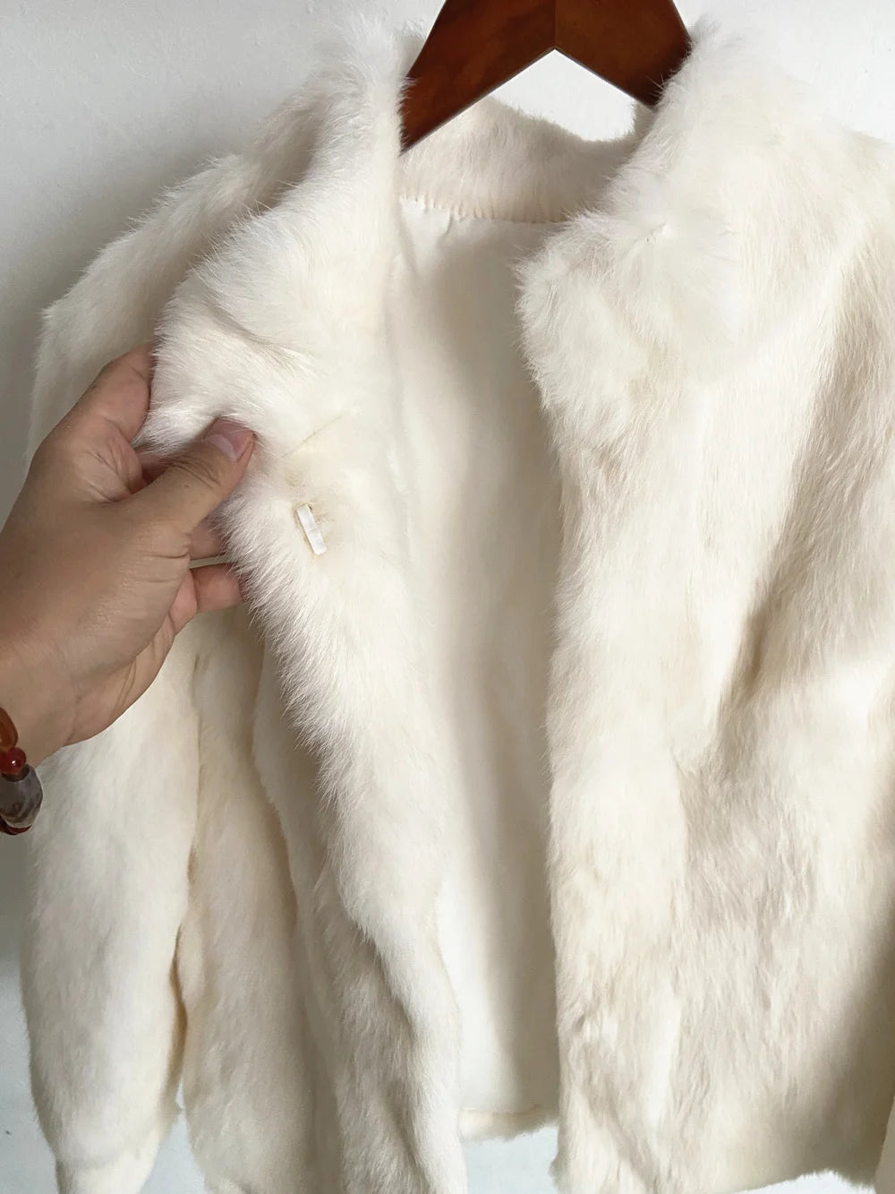 Natural Rabbit Fur Coat Women Winter Jacket Real Leather And Fur Bolero Women's Clothing Female Outerwears With 2025 Black Cold