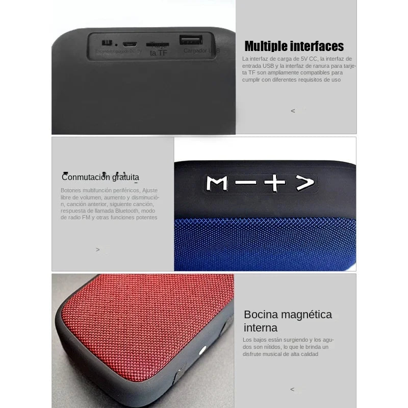 Mini Bluetooth Speaker Subwoofer Portable Wireless Bluetooth Soundbar 500mAh Battery Outdoor Indoor Sport Speakers HIFI Soundbar