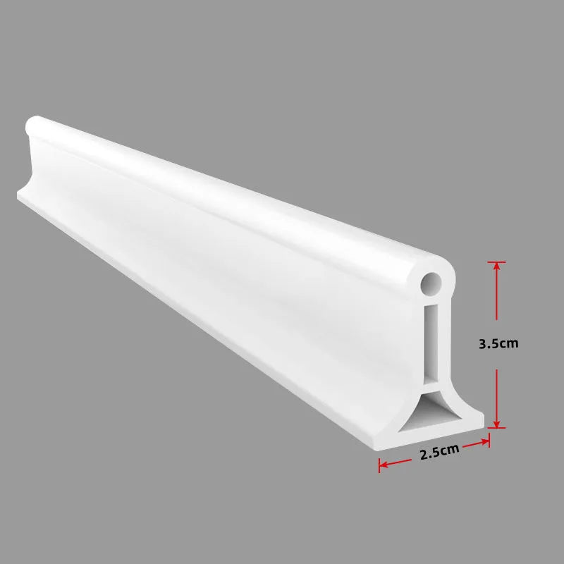 Bathroom Water Stopper Shower Barrier Door Threshold Water Blocking Wash Basin Splashproof Bendable Silicone Sealing Dam Barrier