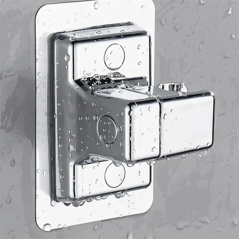 Adjustable Shower Head Holder Wall Mounted Bath Bracket Self-Adhesive Showerhead Handheld Trestle Bathroom Accessories