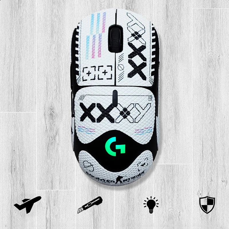 Mouse Grip Tape Skate Handmade Sticker Non Slip Suck Sweat For  G Pro X Superlight Wireless Mouse