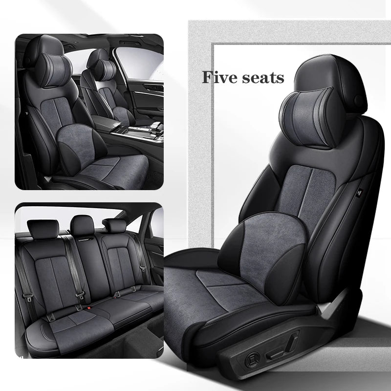 Custom Car Seat Cover 100% For Audi TT MK2 Q7 4L Q5 A7 A6 C7 Avant Auto Accsesories Interior 360 ° Surround Protector