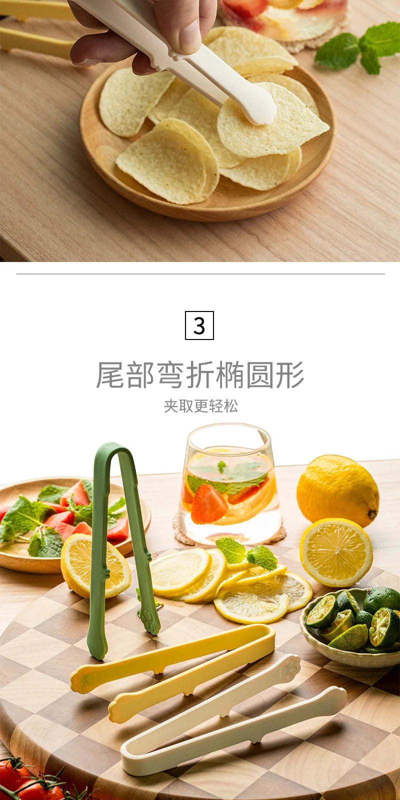Cute Cat Paw Silicone Food Tongs Multicolor Food-Grade Kitchen Gadgets for Fruit Salad  Ice Cube Practical Kitchen Accessories
