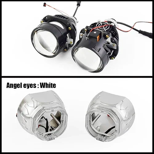Ronan 2.5INCH 42W 6000K HD Bi-LED Projector Lens Dual LED Chips for H1 H4 H7 9005/9006 Socket Car Lossless Upgrade Retrofit