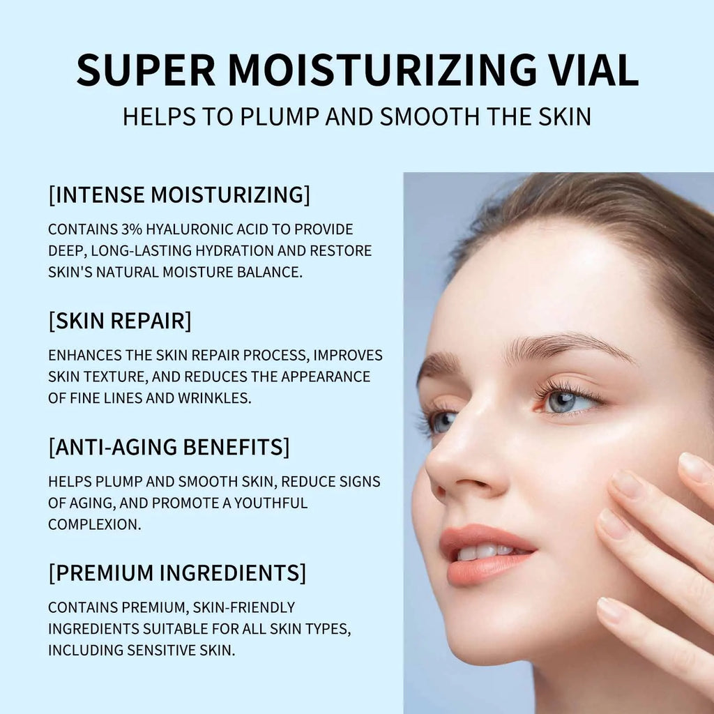 Hyaluronic Acid Liquid Serum Facial Moisturizing Lifting Glow Up Facial Essence Quick Absorption Dermapen Serum Skin Care