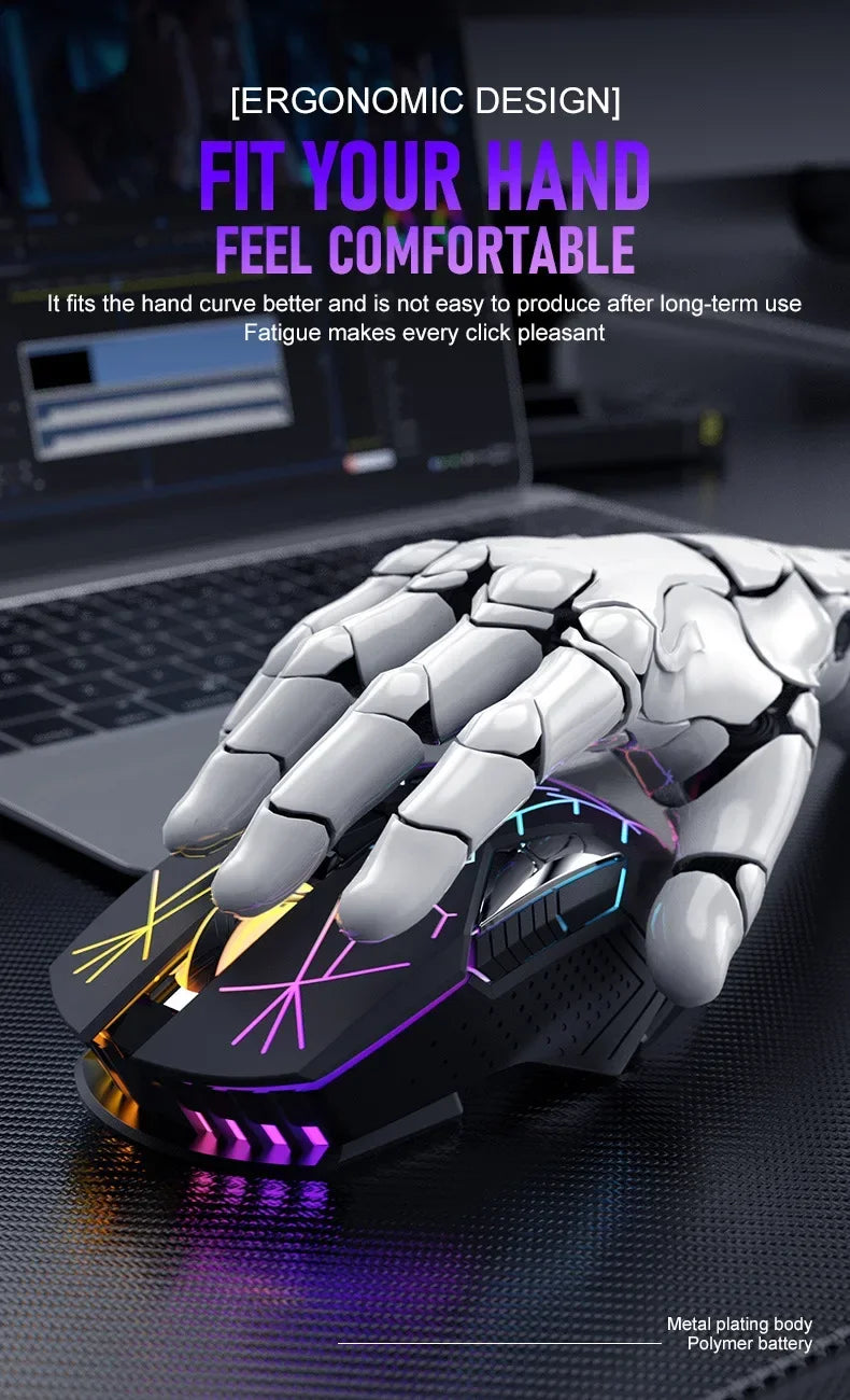Ziyoulang X18 Wireless Charging Mechanical Mouse RGB 2400dpi Esports Gaming Mouse Pc Office Laptop Gaming Computer Free Wolf X18