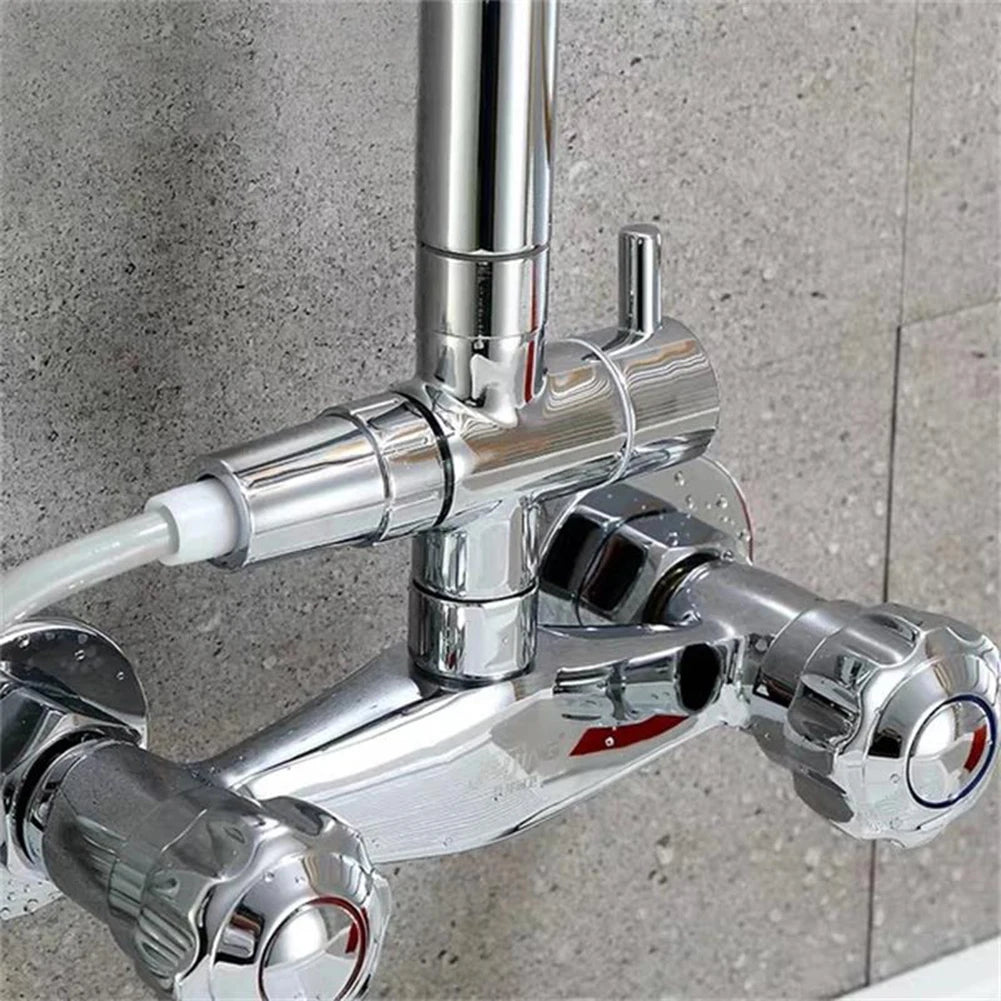 Faucet Adapter 3 Way G1/2 Valve Bathroom Shower Nozzle Diverter Valve Shower Nozzle Switch Adapter Connector Switch Shower Valve