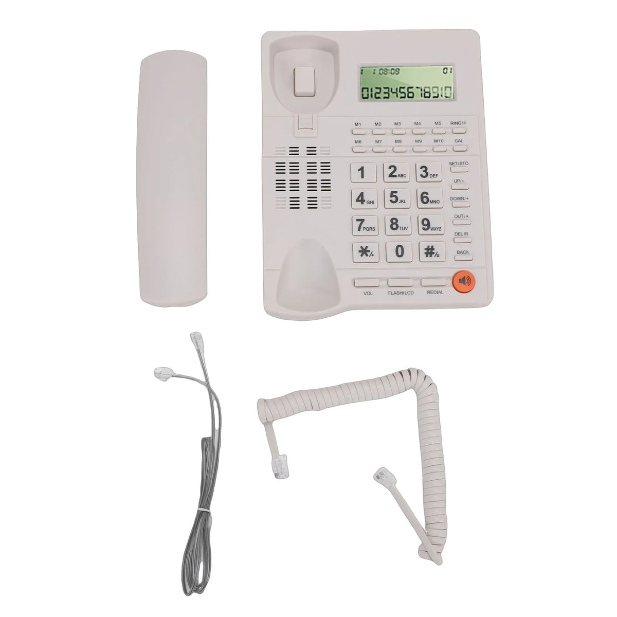 Corded Desk Telephone Corded Landline Phone Caller ID Hotel Home Phone Large Key Telephone with Speaker Clear Display Home Phone