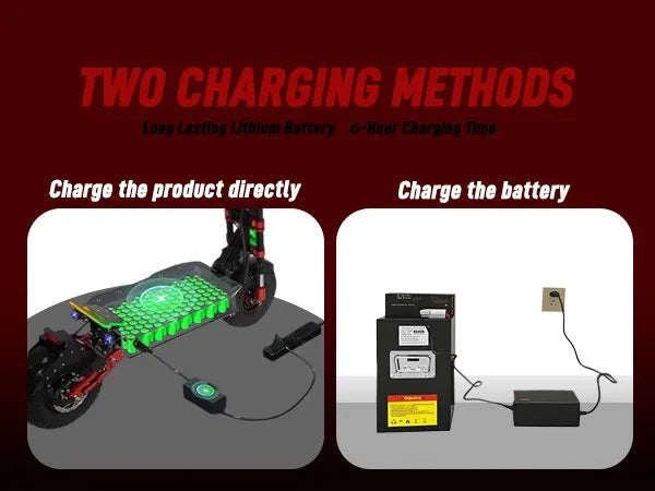Off-Road 10000W Electric Scooter 60V 40AH 55MPH Accessory Kit Seat Dual Motor US