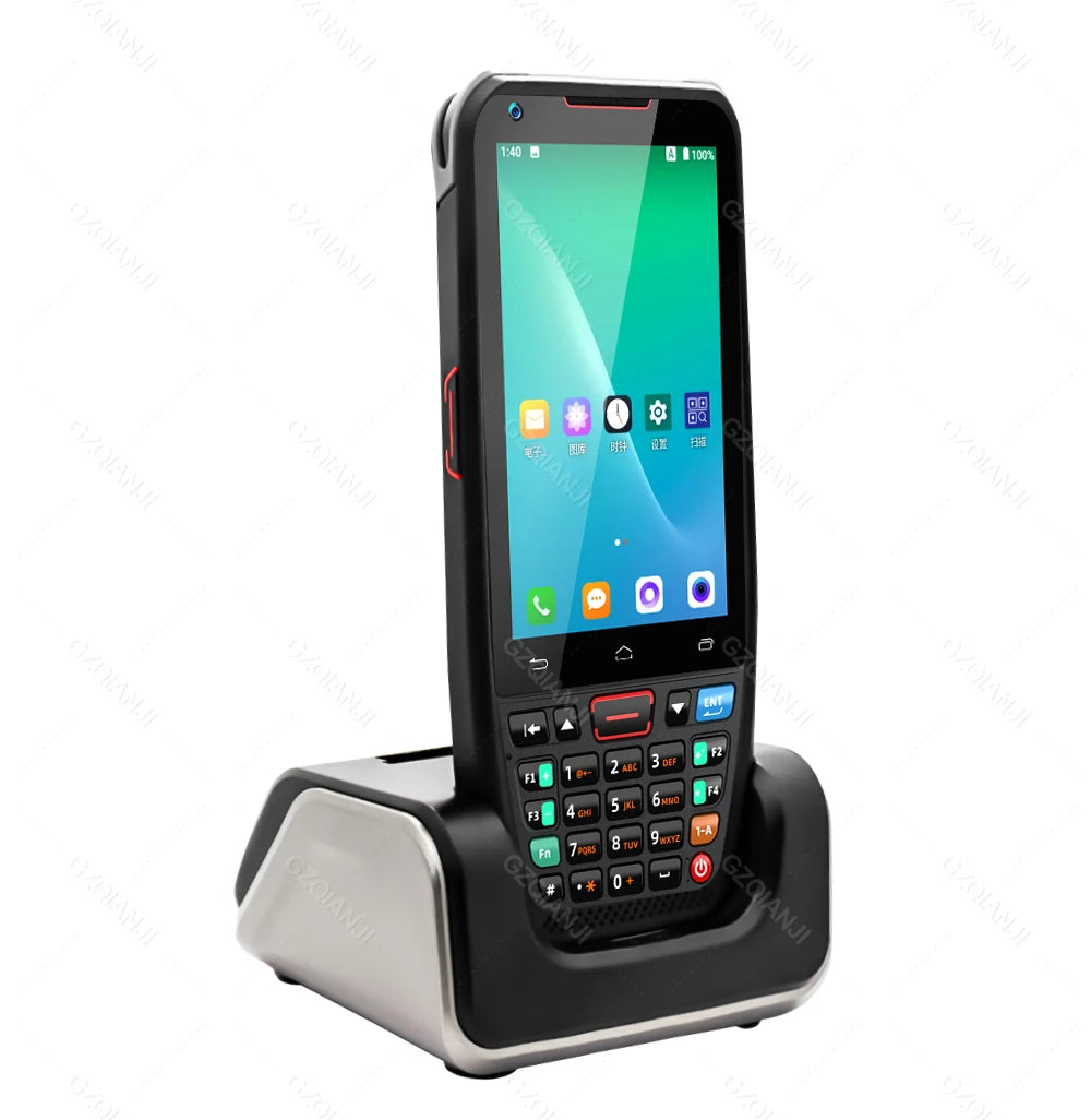 Android 10 PDA Handheld Terminal 2D Barcode Scanner 4G Data Collector NFC Cradle Charger Optional Logistics Warehousing Device