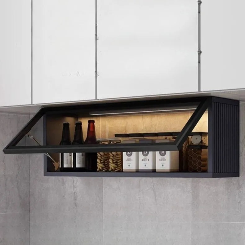 Kitchen Accessories Organizer Wall Mounted Kitchen Racks Modern Floating Cupboards Storage Organizers Suspended Storage Shelf