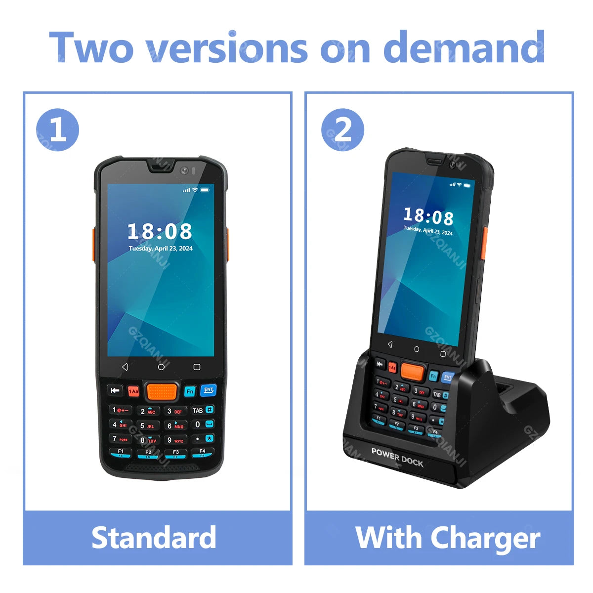 4G Android 11/14 PDA Handheld Terminal Data Collector with 1D Barcode 2D QR Scanner NFC WiFi Bluetooth 3G+32G/4G+64G RAM+ROM