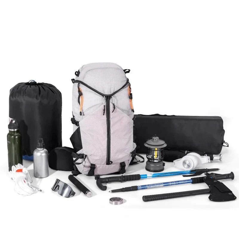 Lightweight Large Capacity Backpack Zipper Closure Fashion Waterproof Bag for Outdoor Travel Hiking Mountaineering Climbing