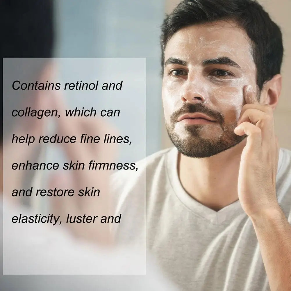 EAST MOON Men's Face Cream 50ml - Retinol, Hyaluronic Acid & Vitamin E, Deep Moisturizing Anti-Aging Oil Control for Men Care