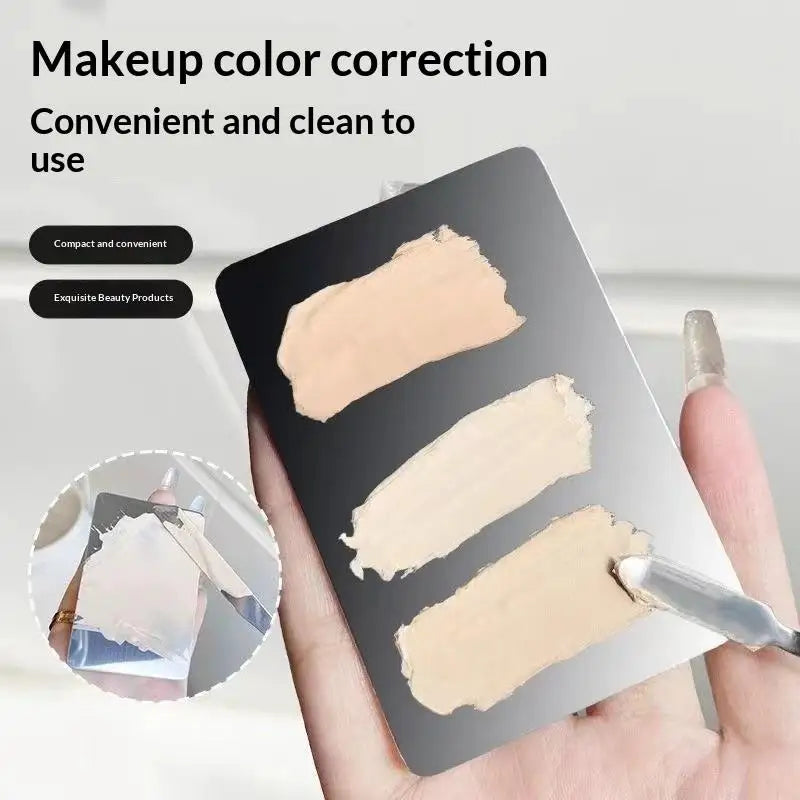 Makeup Palette For Foundation Application Lipstick Eye Shadow Mixer Palette Cosmetic Brushes With Spatula Beauty Tools Nail Art