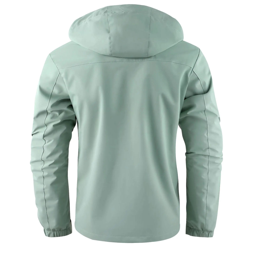 Men's Casual Jacket Parka Autumn/Winter Hooded Jacket Men's Coat Solid Color Outdoor Chic