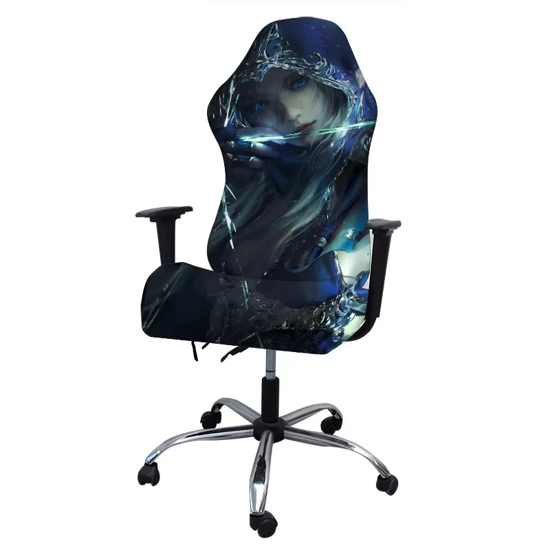Ergonomic Office Computer Game Chair Slipcovers Stretchy Polyester Reclining Racing Gaming Chair Covers Waterproof Chair Covers