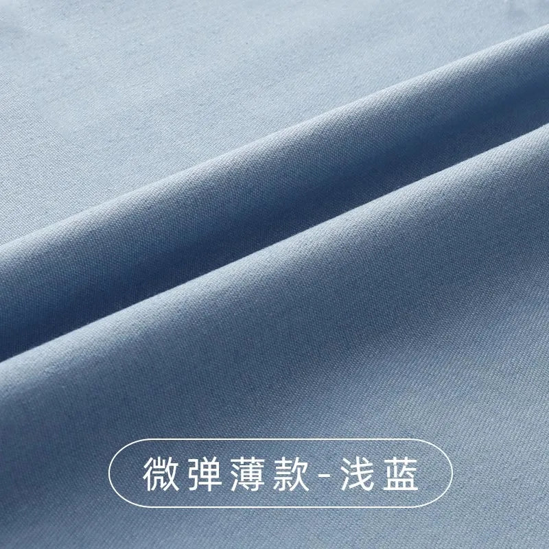 Washed Denim Fabric By The Meter for Sewing Jeans Shirts Clothing Polyester Cotton Diy Thin Thickend Micro Stretch Plain Summer