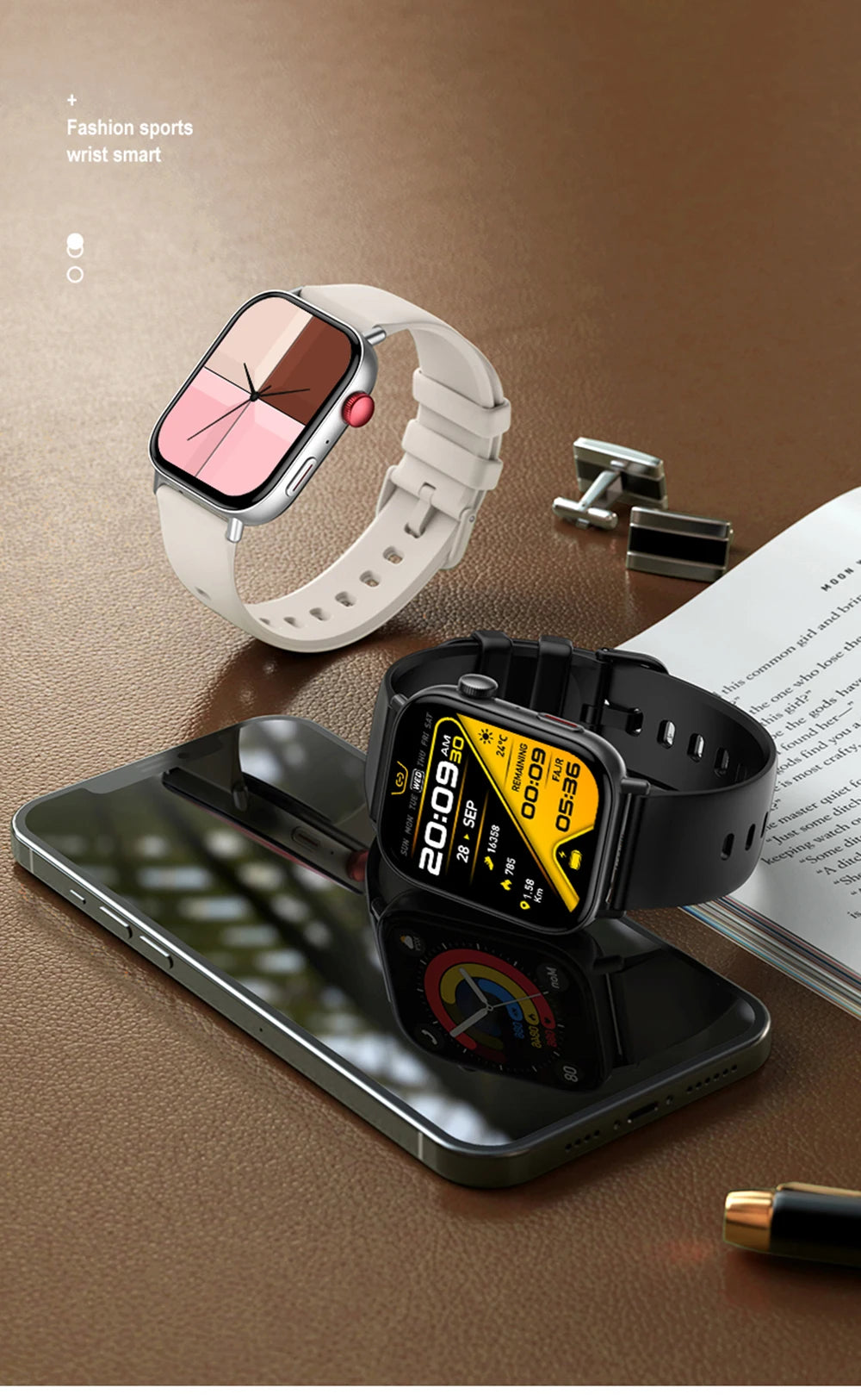 New COLMI C8 Max Voice Calling Smart Watch 1.93" Large HD Color Display Health and Fitness Tracking Smartwatch for Men and Women
