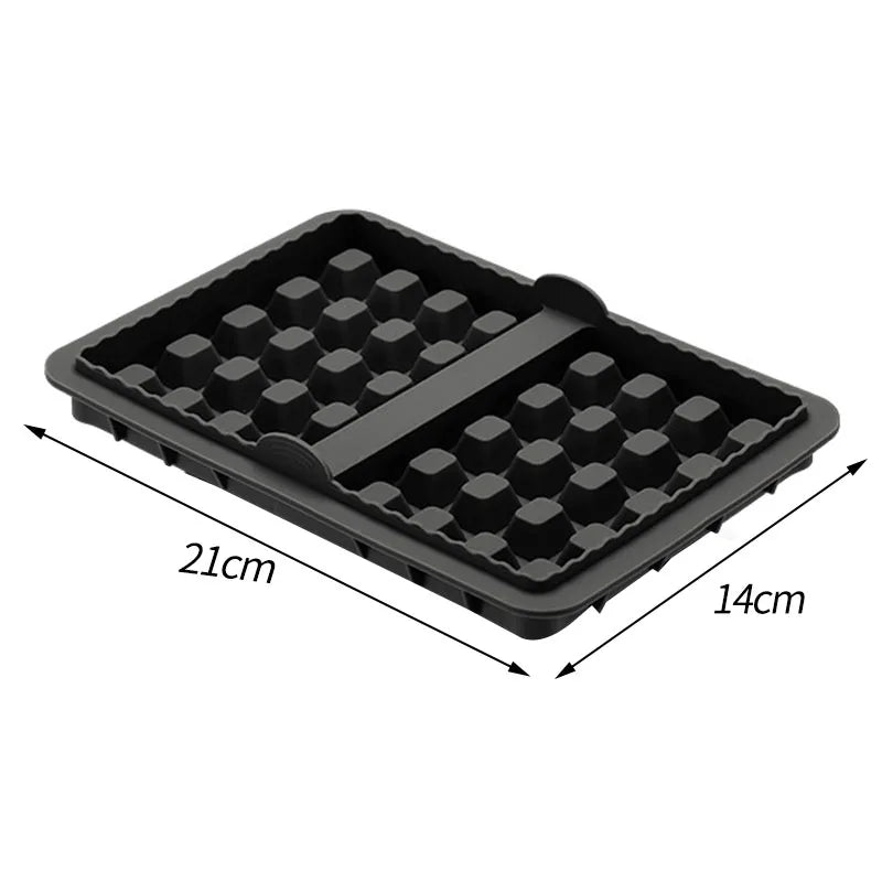 Square Waffle Maker Mold for Air Fryer, Non-Stick Baking Tray Compatible with 4-7QT,for Belgian Waffles,Pancakes,Dishwasher Safe