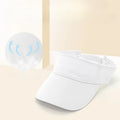 Solid Color Blank Sports Sun Hat Lightweight Breathable Adjustable Empty Top Visor for Golf Running Cycling Beach Summer Outdoo