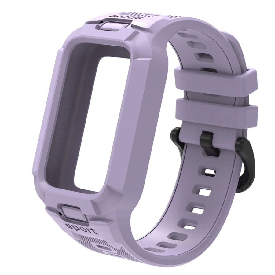 Case+Silicone Strap For Xiaomi Smart Mi Band 9 8 Active Accessories Sports Integrated Bracelet Correa+Cover For Redmi Band 3 2