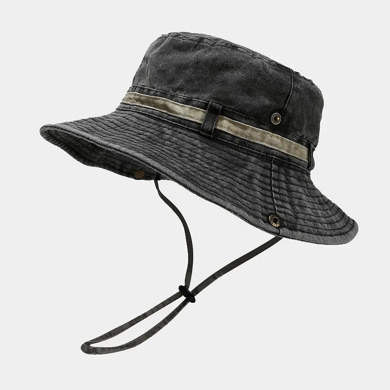 Spring Summer Cotton Solid Bucket Hat Fisherman Hat Outdoor Travel Sun Cap For Men And Women 155