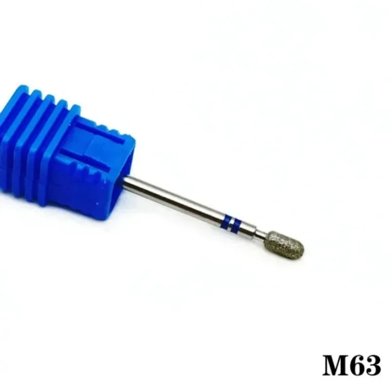 Flame Cone Cuticle Clean Nail Drill Bit 3/32'', Professional Safety Carbide Diamond Nail Bit Nail Cleaner for Cuticle Dead Skin
