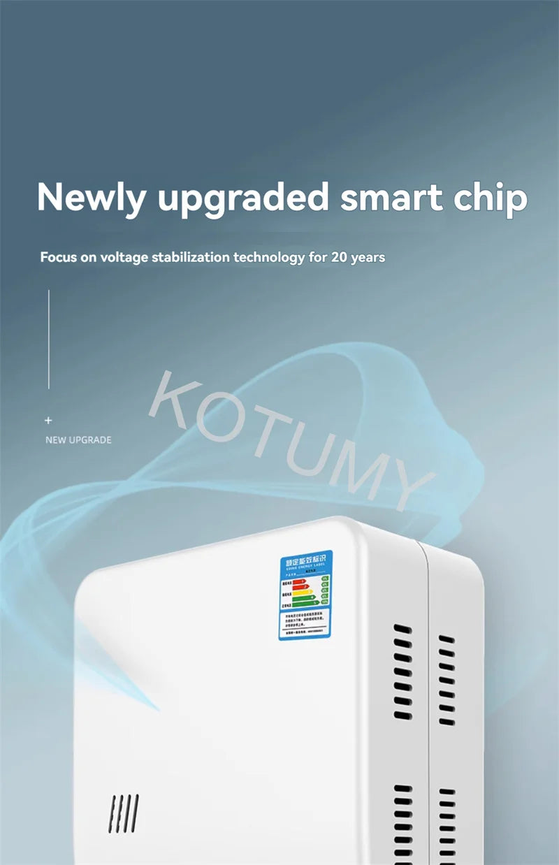 6.8KW Automatic Intelligent Voltage Stabilizer Household Dual Screen Digital Display Power Stabilizer Air Conditioner Regulator