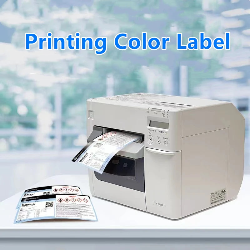 Full Color Label Printer For Epson TM-C3520 Color Self-adhesive Label Printer Barcode Sticker Digital Printing Label Printer
