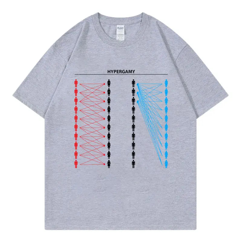 Hypergamy Meme Funny Dating Strategy T-shirts Men Women Fashion Casual Oversized T Shirt Summer 100%cotton Short Sleeve T-shirt