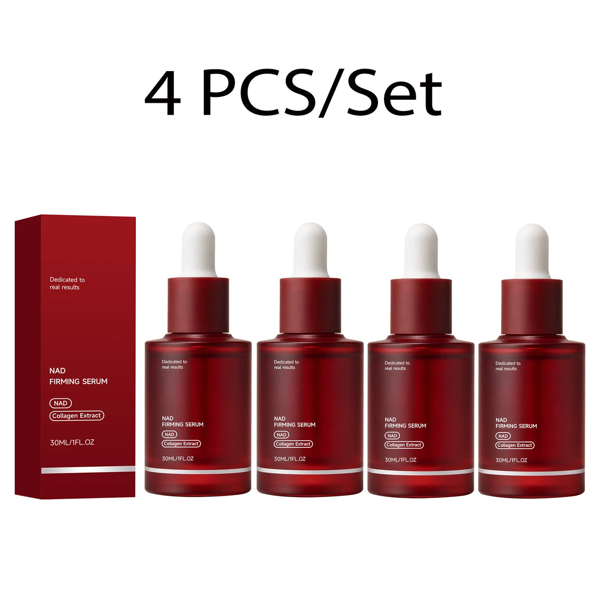 Collagen Firming Face Serum with NAD Boosting Look Skin Elasticity Smooth Fine Lines Hydrating Makeup Base Daily Use 30ml