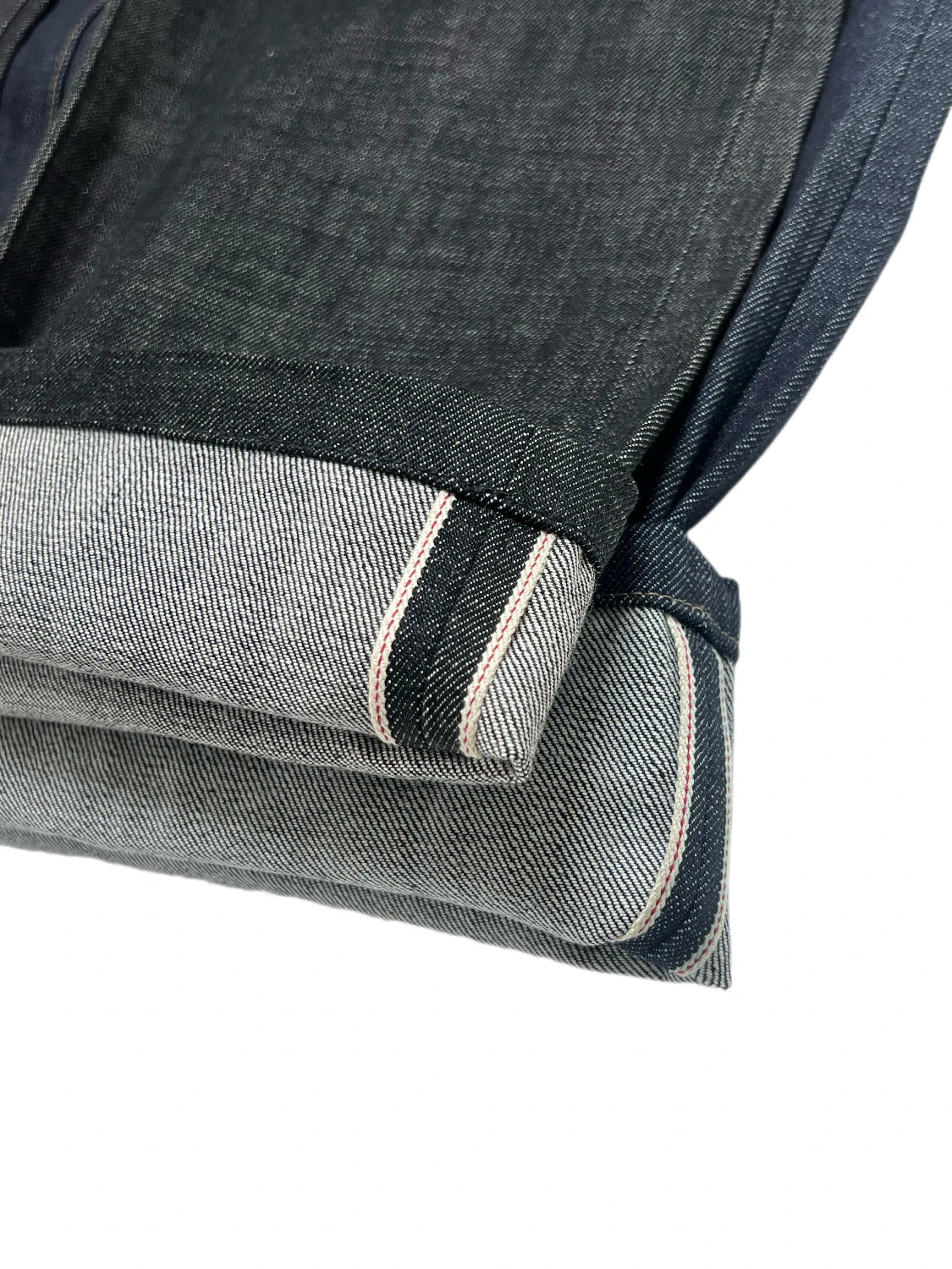 Japanese Raw Denim Loose Fit Jeans Classic Unwashed Cotton Workwear Baggy Trousers for Men