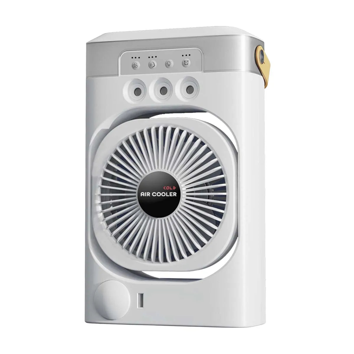 Summer Cooling Fan USB Electric Fan Portable Humidifier LED Night Light 3-in-1 Fan Air Conditioner Suitable for Home and Office