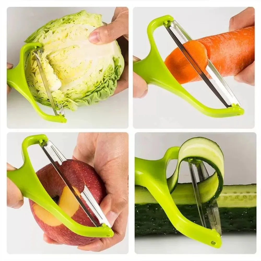 1/2/3pcs Cabbage Shredder Stainless Steel Vegetable Peeler Cutter Wide Mouth Fruit Potato Graters Knife Cooking Kitchen Gadgets
