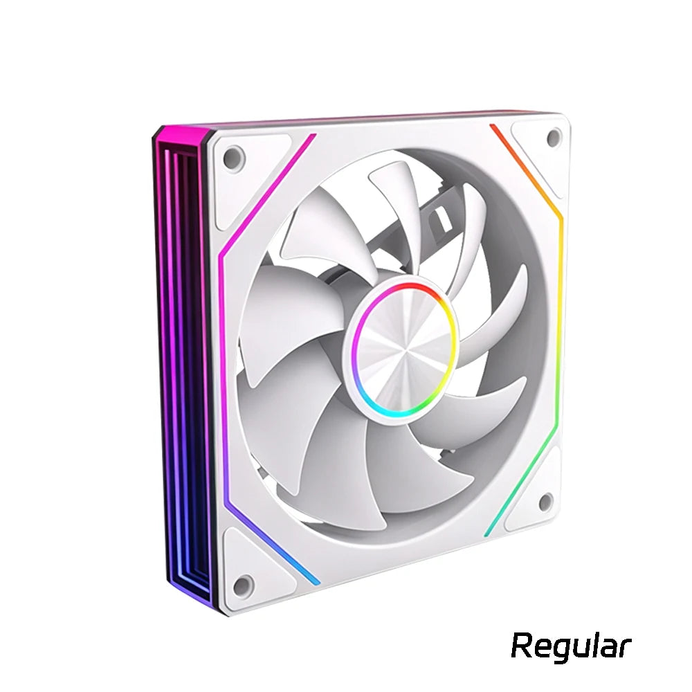 Veebyte PRISM 8 PRO PC Fan 120mm ARGB 4PIN 5V-3PIN PWM Quiet Cooling Fan 12V Large Air Volume Computer Fan 45.2CFM/800-1600RPM