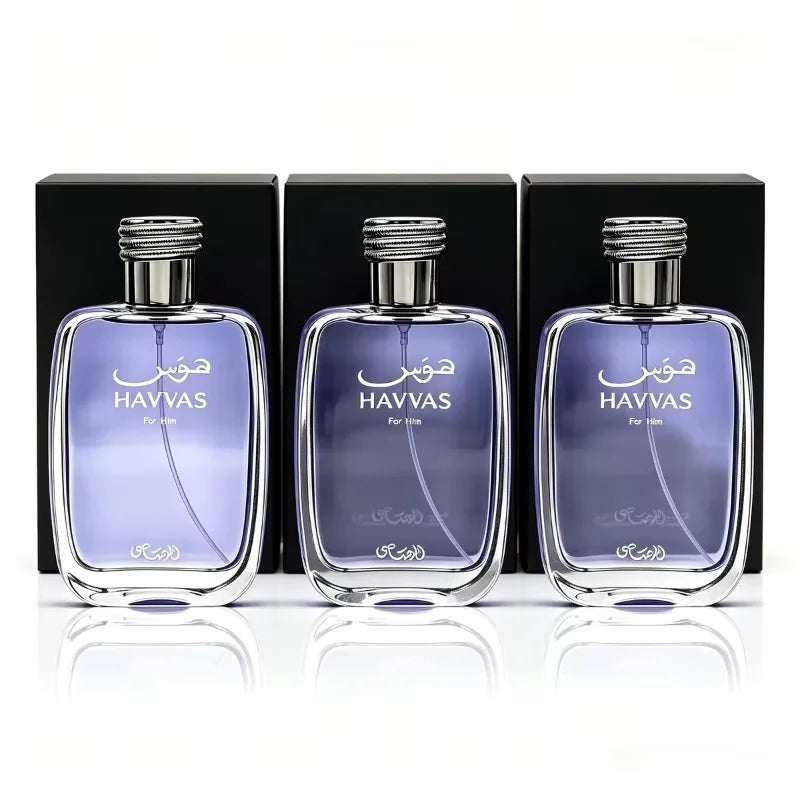 100ML Hawas Ice for Men Eau De Parfum Spray Original Arabian Perfume Men's Fragrance Premium Arabian Long Lasting Fragrance