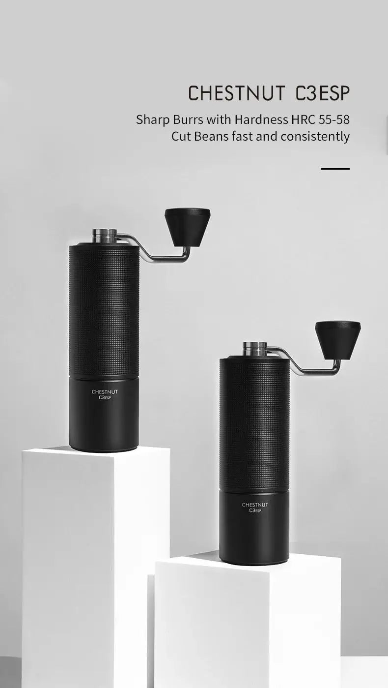 TIMEMORE Chestnut C3S/C3ESP  Manual Coffee Grinder, All Metal Body Anti-slip Portable Hand Mill, Built-in S2C Precision Burr