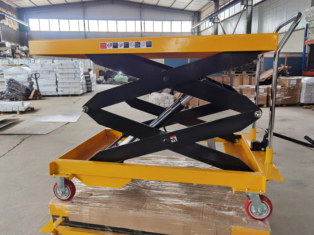 200 kg manual hydraulic lift trolley/hydraulic platform truck