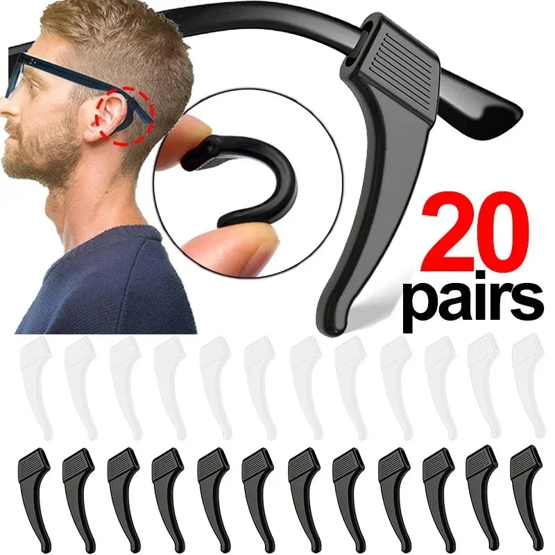 Silicone Ear Hook Anti-slip Glasses Leg Ear Sleeve Bracket Fastener Sunglasses Accessories Grip Anti-fall Eyewear Holder
