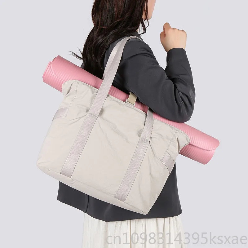 Women's Large Tote Bag with Padded Laptop Compartment, Yoga Mat Travel Work Daily Handbag Shoulder Bag