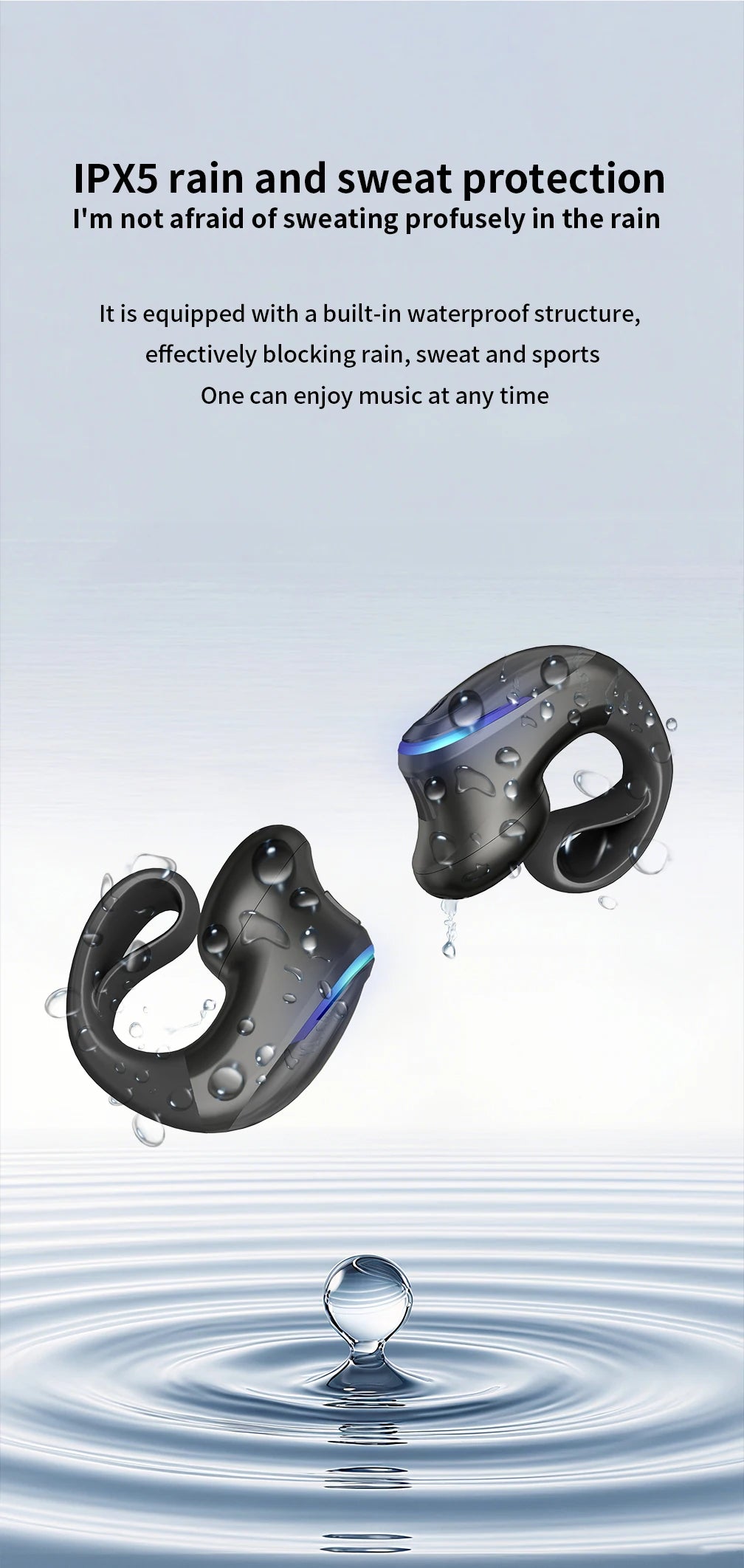 Wireless Bluetooth Earphone Sport Headset Long Time Wear Ultra Long Battery Life For iPhone For Huawei For OPPO Sport Earbuds